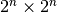 2^n \times 2^n